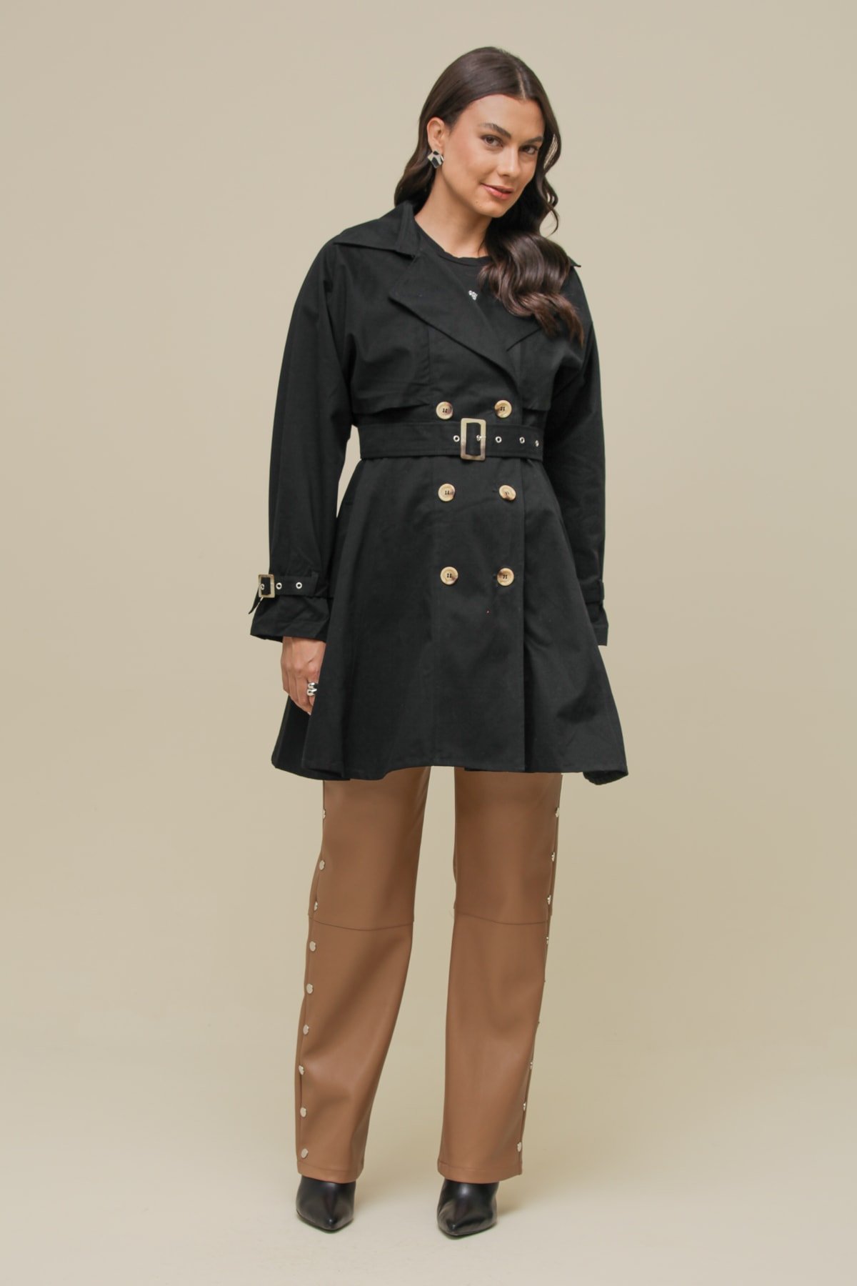 Casaco Trench Coat com Cinto - foto 3