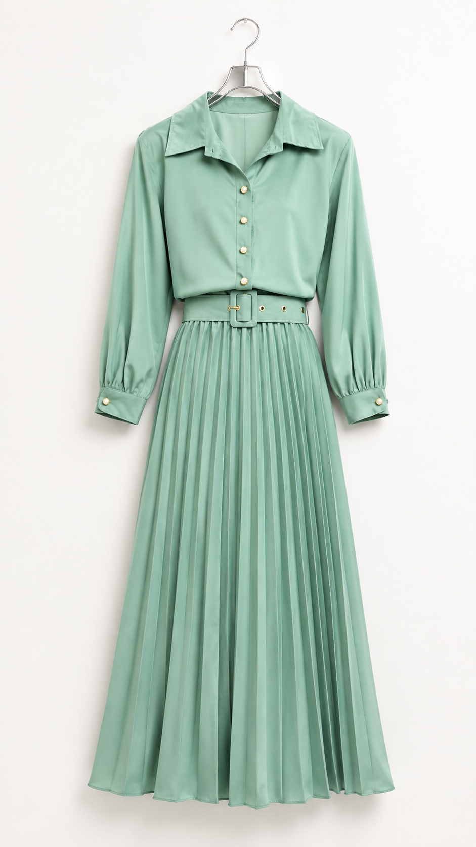 Vestido Longo Plissado Dubai - Image 4